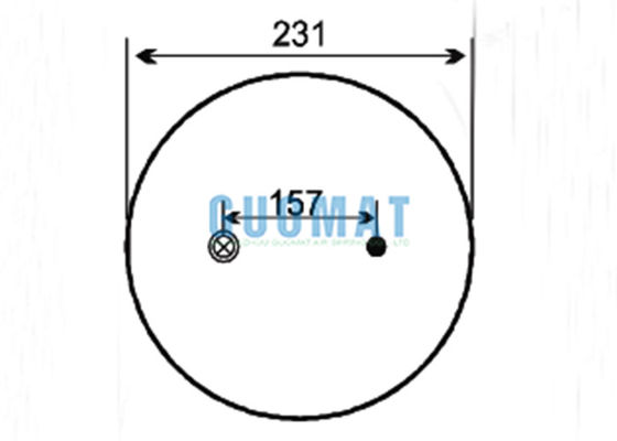 1R11-773 グッドイヤー トラック ローリングローブ 空気スプリング W01-M58-6317 ファイアストーン 懸垂ゴムベロー