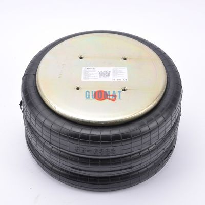 産業用エアスプリング 4xM10 スクロール GUOMAT NO. 3B7383-3/8 ベロー No.3B383 天然直径 351mm