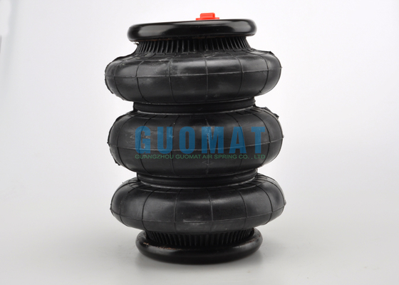 トリプルコンボリュートエアスプリング 117mm-460mm ストローク 工業用ラバーエアショック ピックアップ用