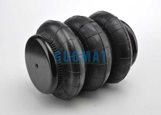 トリプルコンボリュートエアスプリング 117mm-460mm ストローク 工業用ラバーエアショック ピックアップ用