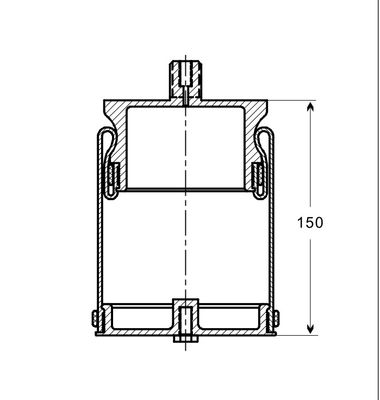 前部空気懸濁液のキットのKolben FAW J6 V3のためのゴム製 タクシーの空気衝撃吸収材