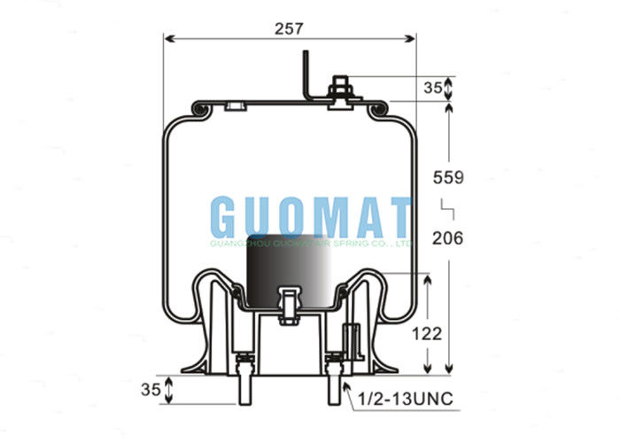 ファイアストーン エアライド 交換 エアスプリング W01-358-9287 1T15 ヘンドリクソントラック用 エアベロー