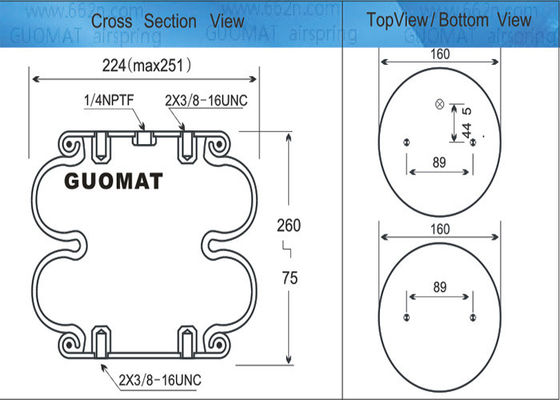 FD200-19 コンティテック W013586910 ダブル巻き込みエアバッグ コンティテックエアスプリング 産業用エアスプリング