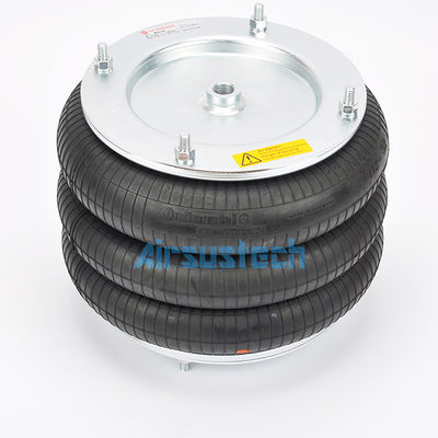 コンチテック FT412-32 DS エアサスペンション 交換用 トリプルコンボリューション ラバーエアベローズ ヘビーデューティー サスペンション