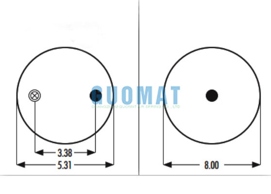 1R8-034 グッドイヤーゴムエアバッグ W01-358-5710 ファイアストーン トラック 懸垂 空気スプリング