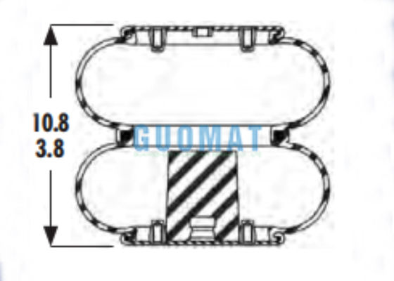 2B9-201 グッドイヤー ヘビーデューティーエアスプリング W01-358-6935 ファイアストン ダブルベローズエアバッグ