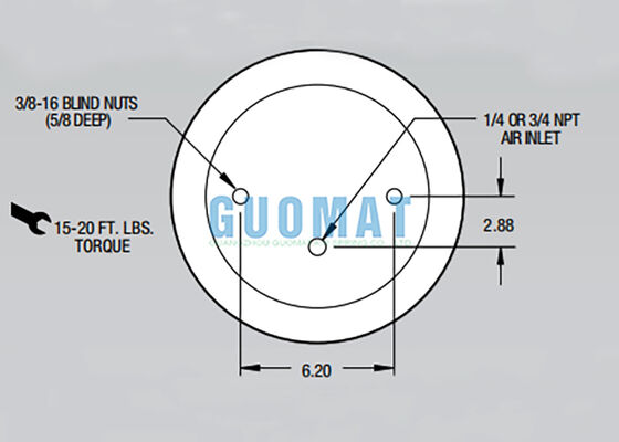 Firestone ローリングローブエアスプリング W01-358-9053 1T15M-2 トラックサスペンションエアバッグ