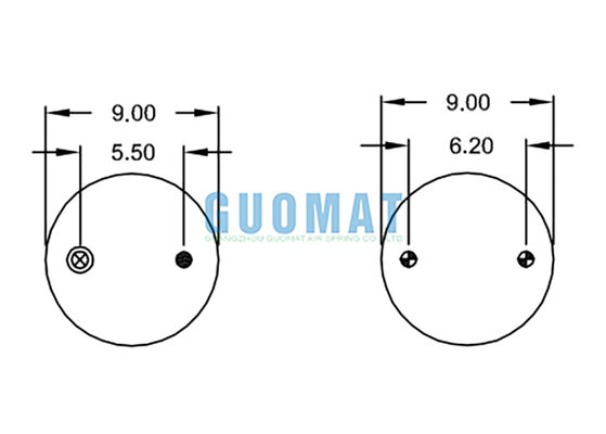 W01-358-6994 ファイアストーン 懸垂 空気スプリング スタイル 19 シングル 巻き巻きゴム スプリング バッグ