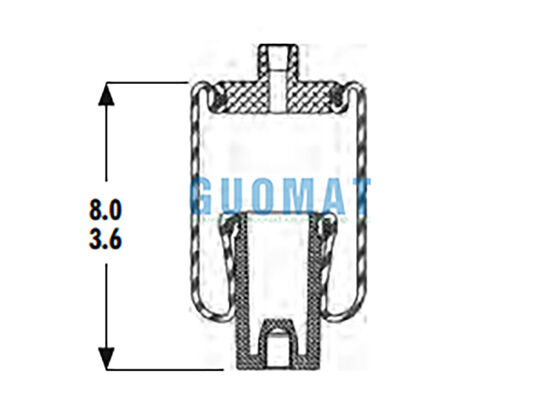 1S3-011 グッドイヤー キャビンのエアスプリング W02-358-4001 ファイアストーンエアショック吸収器