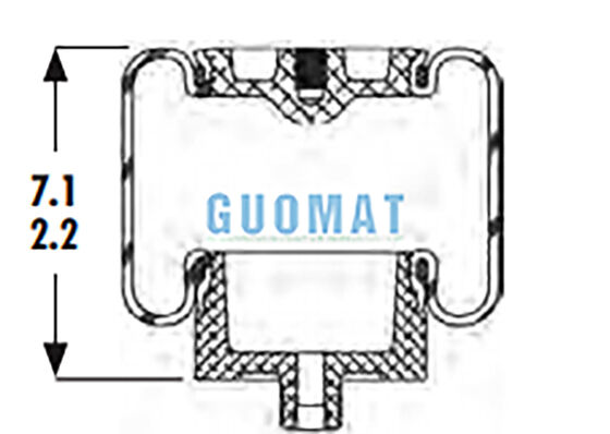 グッドイヤー 1S4-007 ゴムエアバッグ 懸垂 W023587001 ファイアストーン トラックキャビンのエアバッグ 交換