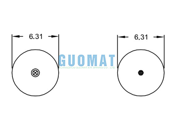 天然ゴム W01-358-6897 ファイアストーン 双重巻き状の空気スプリング AS-0058 ワトソン&チャリン