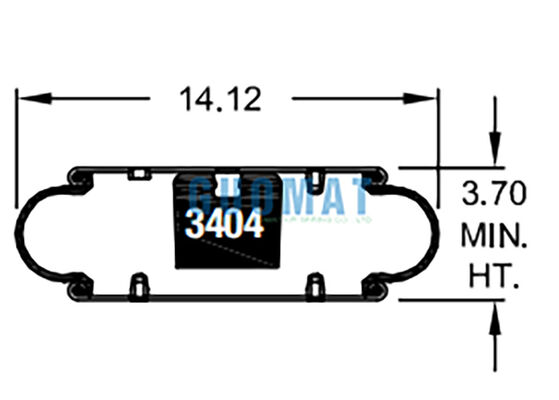 W01-358-7105 ファイアストン ラバーエアショック 113スタイル 工業用振動防止エアバッグ