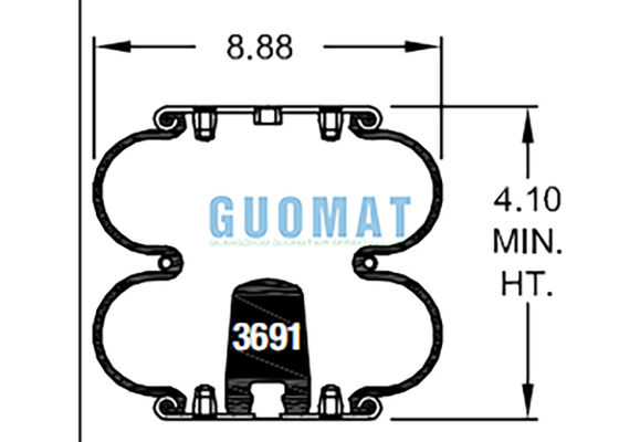 W01-358-6902 ファイアストーン 工業用エアバッグ FD 200-19 310 コンチテック ラバーエアスプリング