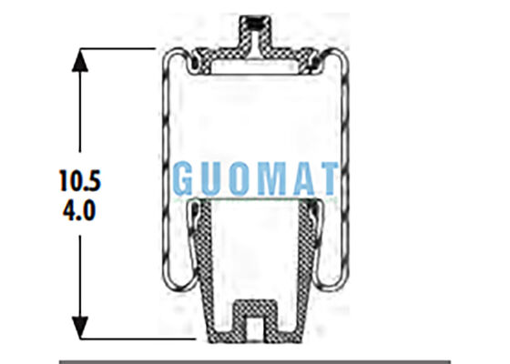 1S4-056 グッドイヤー サスペンションエアスプリング交換 W023587040 ファイアストーン キャブエアバッグ