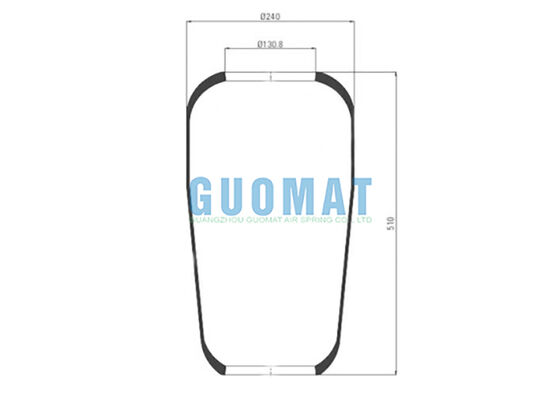 706 N1 コンチテック バスエアスプリング 76797 ラバーベローズ MAN 81.43601.0096