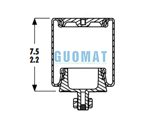 1S4-234 Goodyear Suspension Air Spring 579-08-1-004/579-08-7-317 Sleeve Type Shock Absorber
