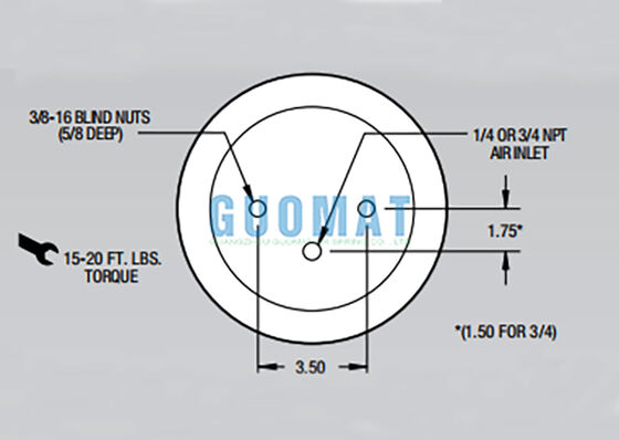 W01-358-5712 ファイアストーン トラック 空気スプリング ローリングローブ 空気懸垂システム 1T14C-7