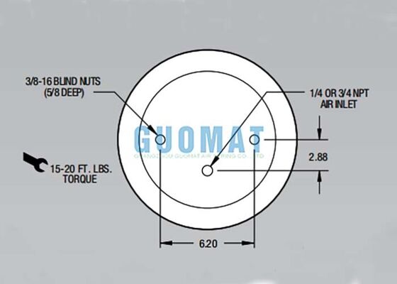 W01-358-9056 ファイアストーン サスペンションエアスプリング 1T15M-4 ヘビーデューティートラック用エアバッグ