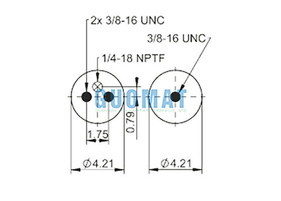 FD 70-13 796 ダブルコンボリュートエアショック 66660 包装機械用工業用エアスプリング