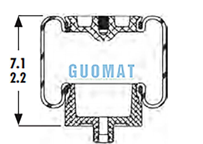 グッドイヤー 1S4-007 ゴムエアバッグ 懸垂 W023587001 ファイアストーン トラックキャビンのエアバッグ 交換