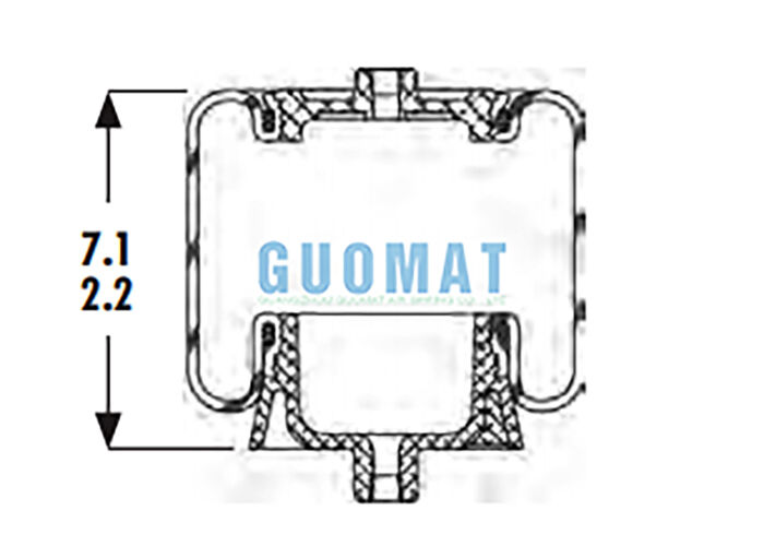 1S4-067 キャビンのエアスプリング グッドイヤー ASC-08-7-137 トラックの懸垂エアバッグ交換