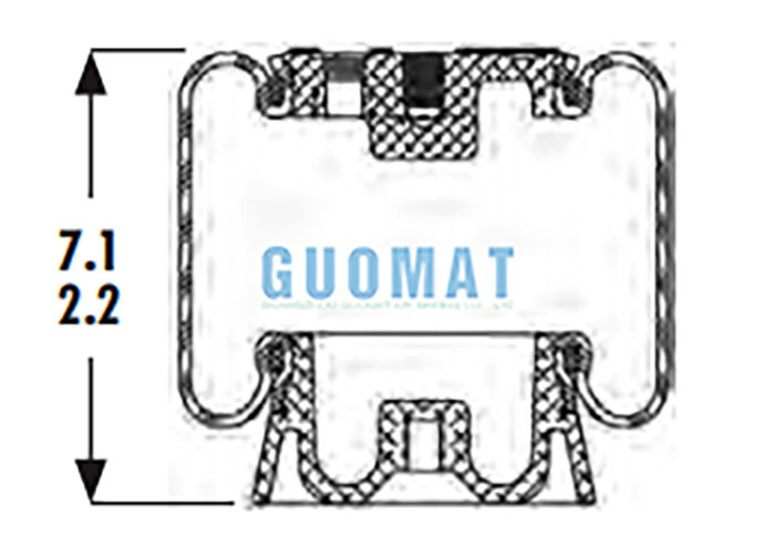 1S4-123 グッドイヤー キャビン エアスプリング ASC-08-7-15 吊り トラック運転手座席吊り