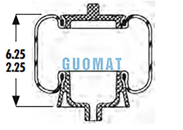 1S5-040 Goodyear Suspension Air Shock ASC-08-7-137 Truck Cab Air Spring Kit