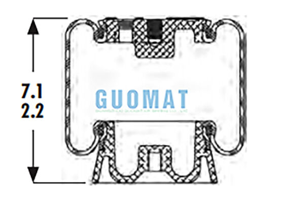 1S4-123 グッドイヤー キャビン エアスプリング ASC-08-7-15 吊り トラック運転手座席吊り
